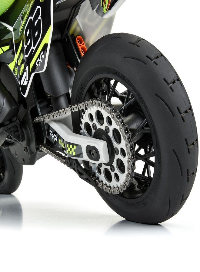 Pro-Line Racing Supermoto V2 S3 Rear Tire Mounted on Black Supermoto Wheel for Promoto-MX/SM PRO1024510 - Image 4
